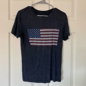Grey USA Flag Tee